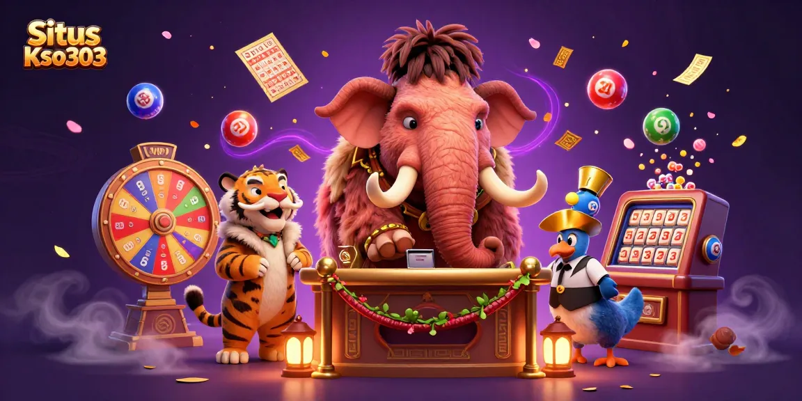 Situs Kso303 menampilkan bouncer mammoth, tamu VIP, dan doorman dodo dalam ilustrasi 3D yang menghibur.