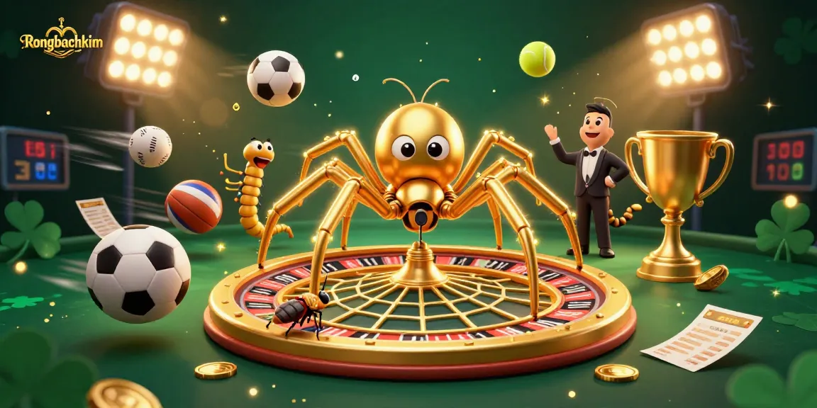 Rongbachkim showcases an energetic roulette scene with a croupier and betting elements.