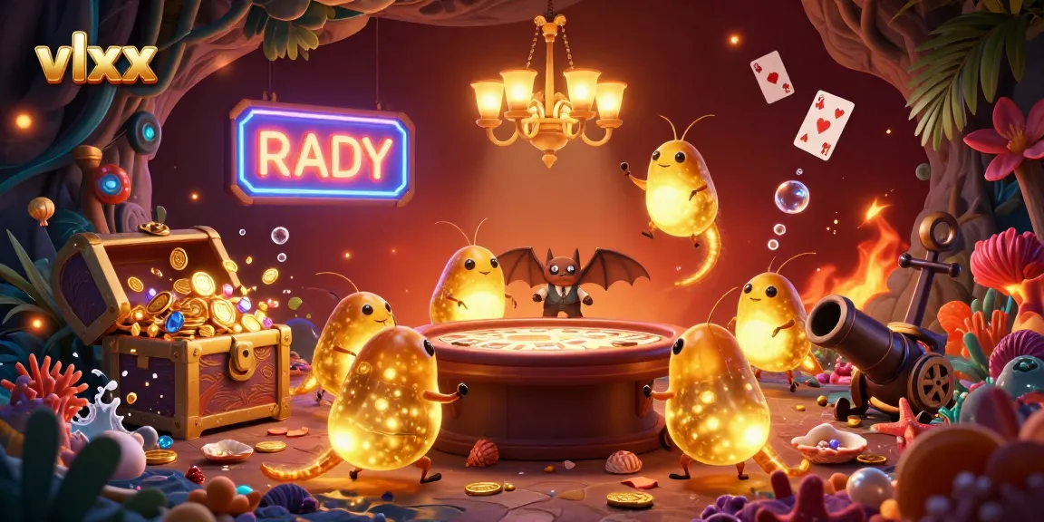 Light up your gaming experience at vlxx casino with a vibrant glowworm cave scene.