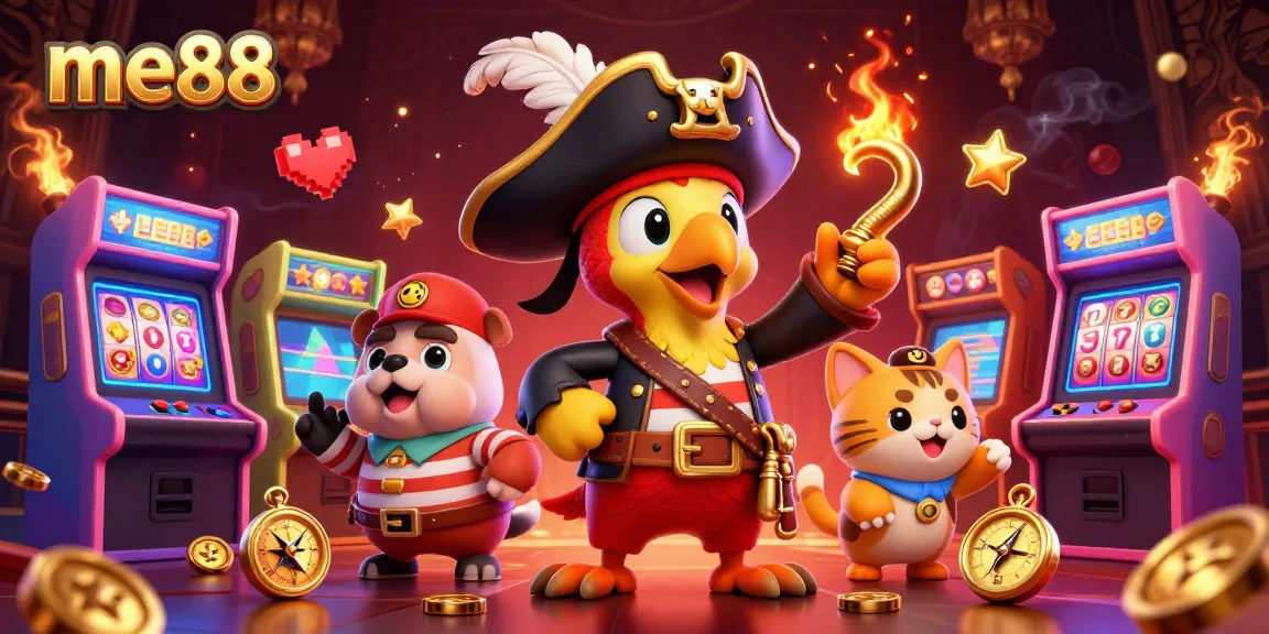 Engage with thrilling gameplay at me88 featuring dynamic characters in a vibrant casino setup